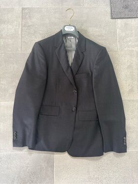 Thom Browne Black Two-Button Tailored Suit Jacket